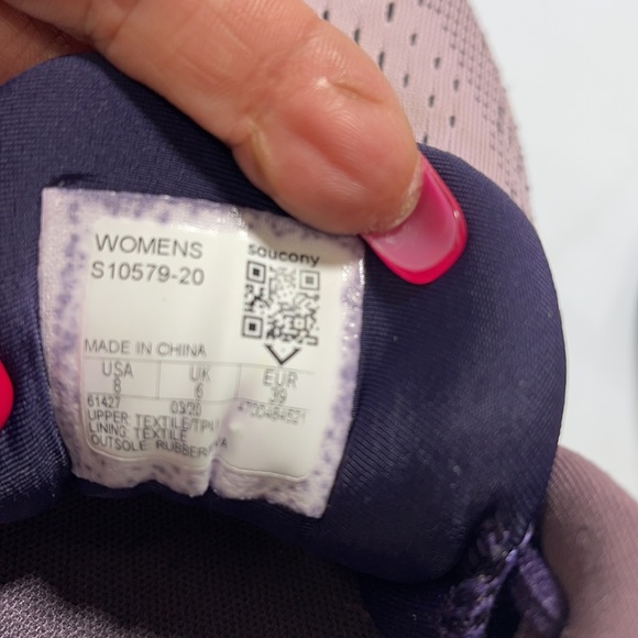 Saucony Ride 13 Running Shoes Blush Dusk Sz 8 - Picture 12 of 12